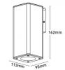 Piccolo II 6W LED Square Up/Down Coastal Wall Light